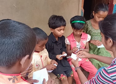 Origami for rural Indian children