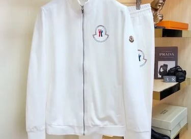 a white jacket with a white jacket and a camera