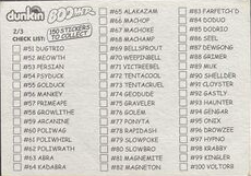 Checklist Dunkin Boomer #2