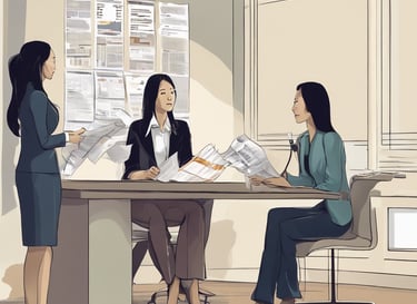 Tax preparer with clients