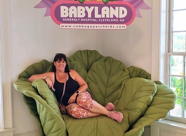 Cleveland GA - that's my Cabbage Patch kid sitting in the cabbage chair