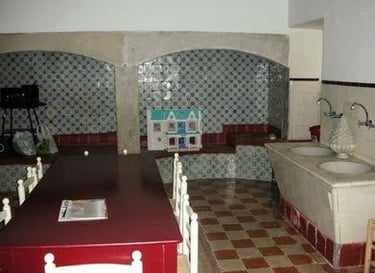 Lisbon - the huge kitchen with 2 ancient cooking hearths