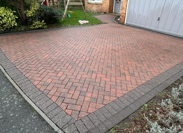 a clean malvern driveway that has just been pressure washed