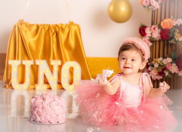 a baby girl in a pink tutututututututututu