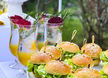 Apéritifs burger mini burger mariage événements traiteur