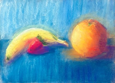 Fruits in Oil Pastel