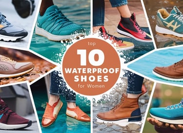 a collage of different shoes with the words 10 best waterproof shoes