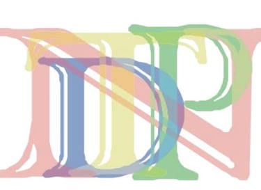 a colorful letter p is shown in this image