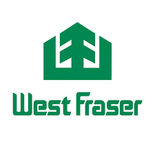Green West Fraser logo featuring a stylized tree symbol for lumber and forest products.