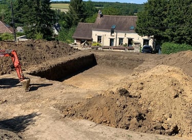 troue d'une piscine creusé
