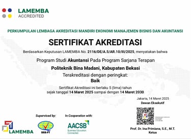 Akreditasi Akuntansi Poltek BIMA