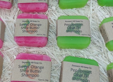 Solid shampoo bars
