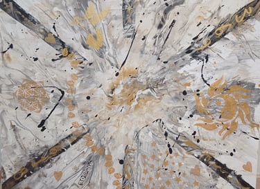 Connexion Solaire - 100€ - Peinture acrylique 60X80 - 2024