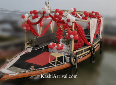 Premium Decorated Canopy (Light) Motor Boat for Grand Celebration