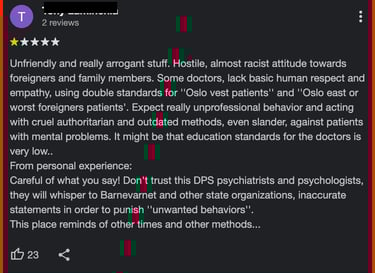 dps,psykiatrisk-avdeling-vinderen,Sidsel Onstad,Simona Eskeland,Kari Helene Winger,Statsforvalteren