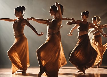 a group of people dancing