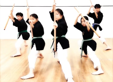 Kenyukan Okinawa Kobudo weapons