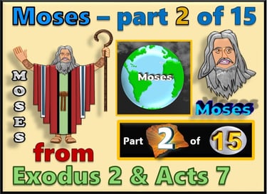 Moses part 2 of 15 - from Exodus 2 & Acts 7  - re-told by Debbie Dunn