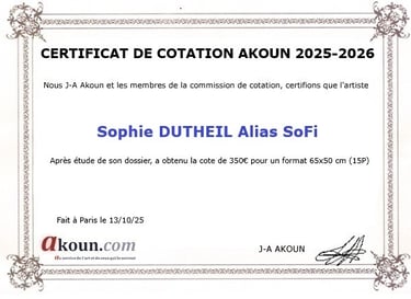 Certificat de Cotation AKoun 2025-2026