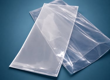 Polypropylene PP bag for cosmetics beauty products and small retail packaging with transparent finish