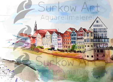 aquarell-tuebingen-panorama-2021-surkow-art-paul-surkow