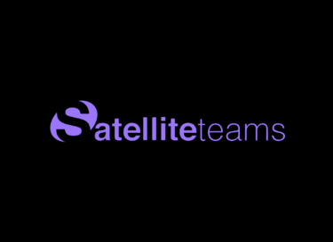 Satellite Teams logo for corporate video production campaign by Playa Films.