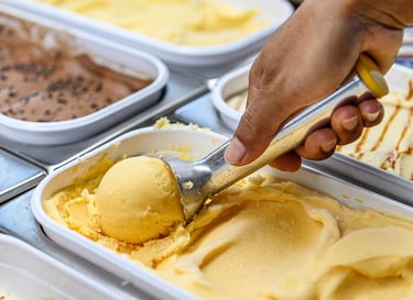Des glaves et sorbets guyanais fabriqués à partir de fruits locaux.