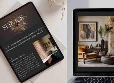 Designed for your business. an ipad and laptop screen 