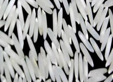 Super kernel basmati white rice, long grain, aromatic and fluffy for perfect meals.