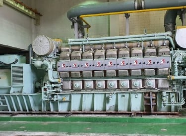 MAN 18V28/32H, 3.6 MW, 6600v. 60 Hz. Diesel Generator