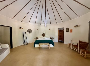 Suite junior du boutique hôtel Maison Fimela situé dans le Sine Saloum