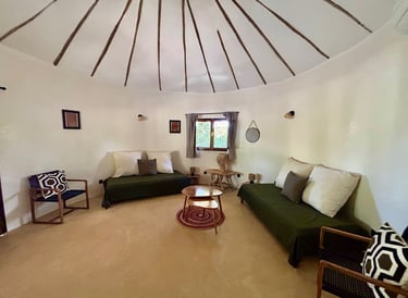 Suite junior du boutique hôtel Maison Fimela situé dans le Sine Saloum