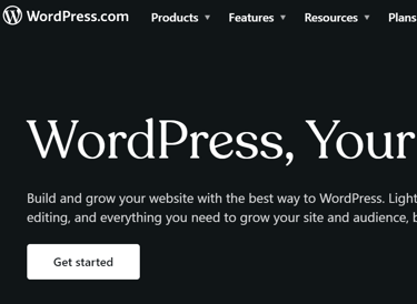 get started wordpress