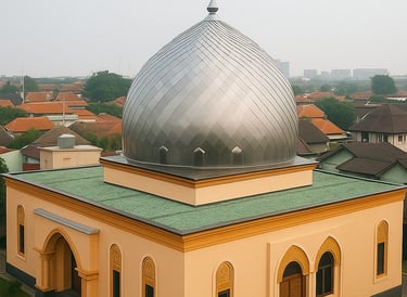gambar-atap-masjid-pasang-membran
