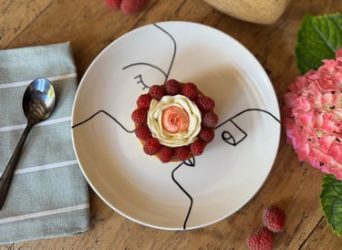 tarte framboise praline