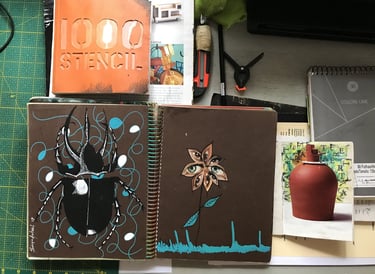 Livro de artista: estudos visuais.