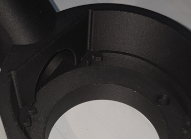 Pièce imprimée en plastique PETG-CF