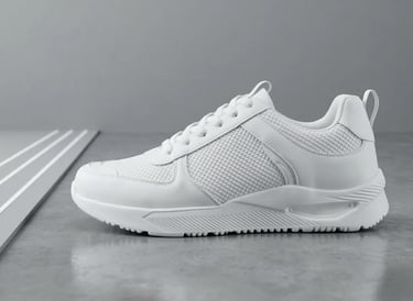 Tenis blanco de cuero minimalista, calzado casual unisex