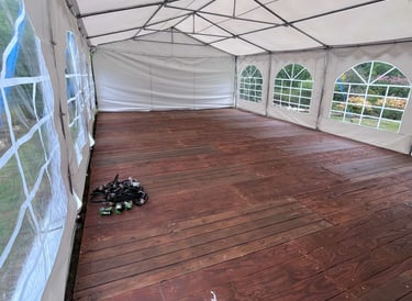 Plancher sous chapiteau 40m2