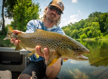 Head guide John Stunkard still fishes on his days off.