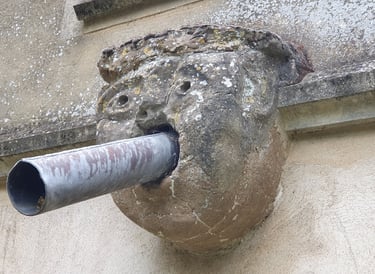 The gargoyle at All Saints Church, Landbeach