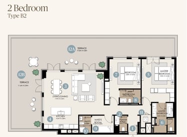 nawayef park views 2 bedroom designs