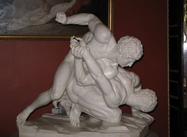 Το γλυπτό των Παλαιστών, 3oς αι. π.Χ... Πινακοθήκη Ουφίτσι. By Yair Haklai 