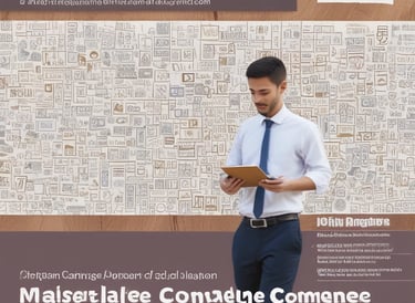 A student reading a book in a cozy library setting.