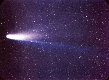 O κομήτης του Χάλεϊ το 1986 ,  https://en.wikipedia.org/wiki/Comet 