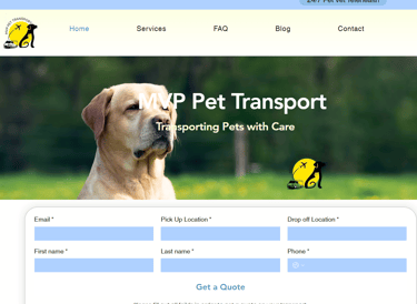 mvp pet transport services