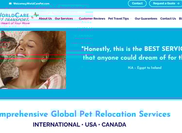 world care pet transport services