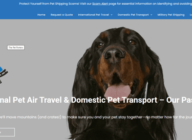 the pet porters pet transport services