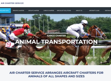 air charter pet transport services