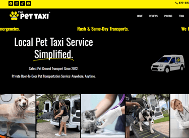 the pet taxi pet ride service